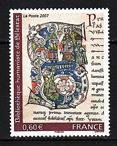 Франция, 2007, Библиотека, Иллюстрации, 1 марка